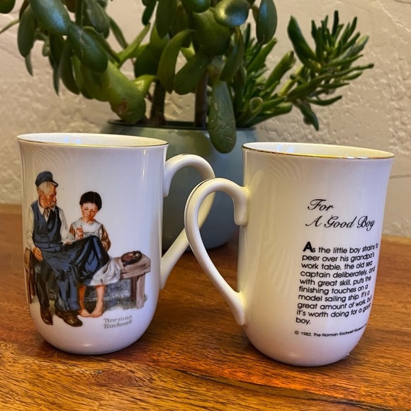 Norman Rockwell Museal Bundle in the set of 2 Coffee/ Tea Cups - Picture 7 of 8